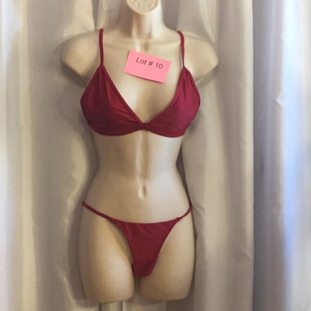 Nwot Red String Bikini In Size6 By M Zaful - image 2